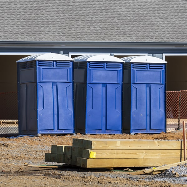 how often are the portable toilets cleaned and serviced during a rental period in Belmont WI